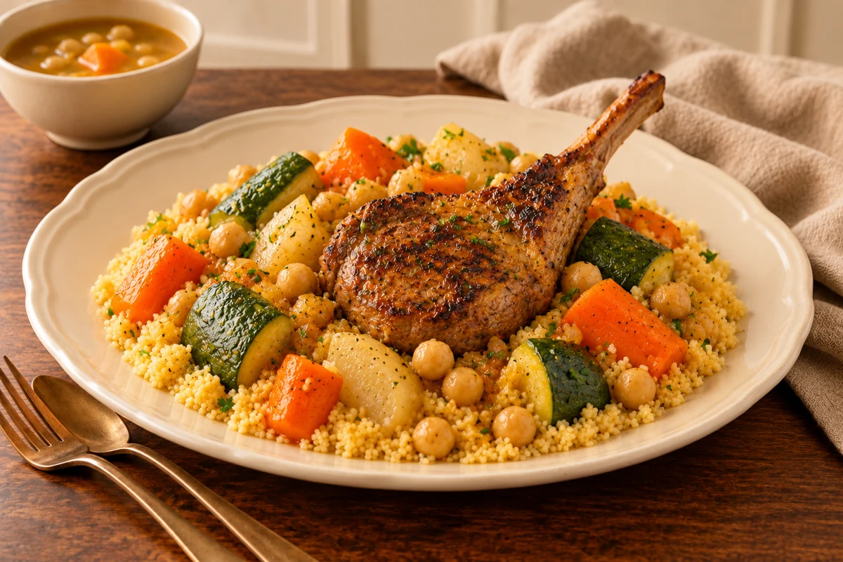 COUSCOUS COTE D'AGNEAU