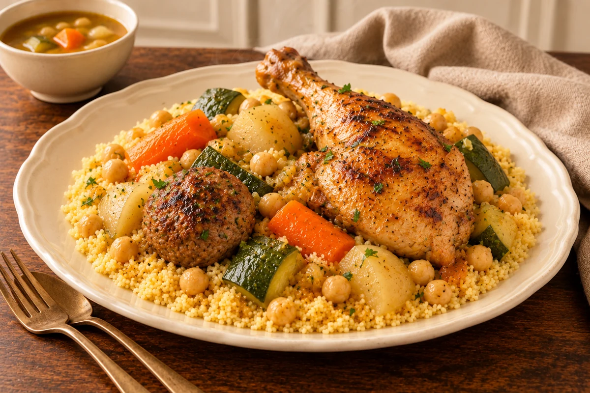 COUSCOUS POULET, BOULETTE