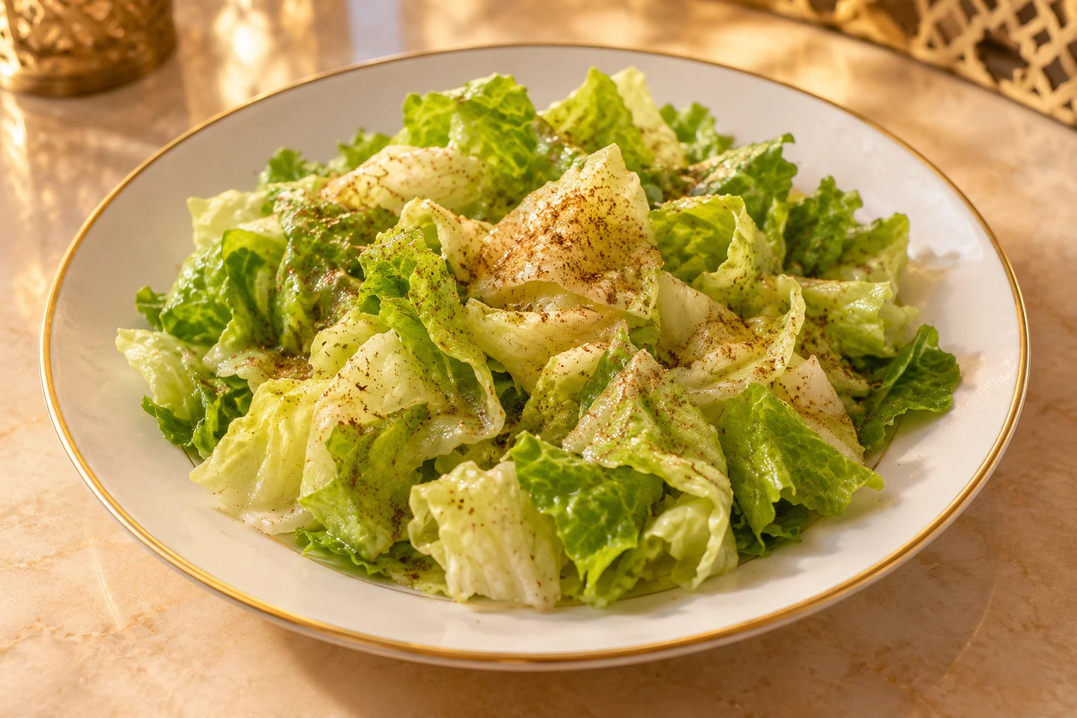 SALADE DE LAITUE A L'ORANGE