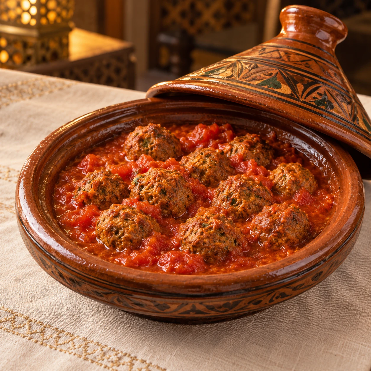 TAJINE DE BOULETTES DE KEFTA AUX TOMATES